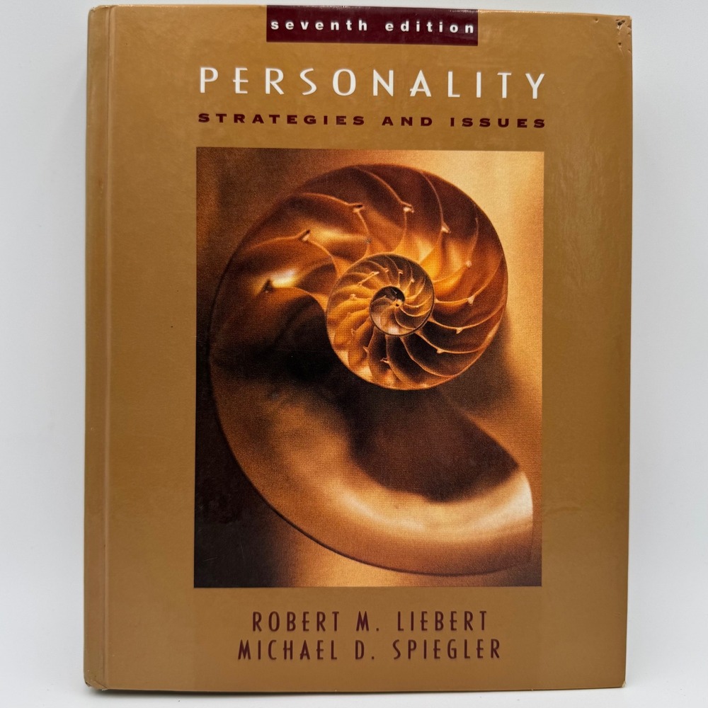 Brooks Cole Personality Strategies and Issues‎ 7th Ed Liebert Spiegler Textbook